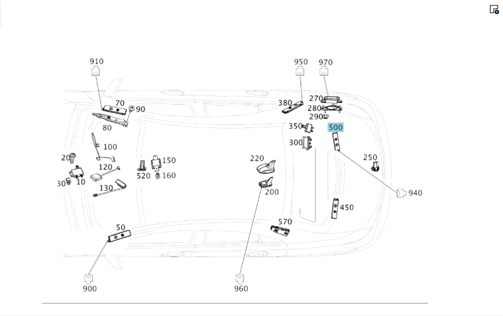 Mercedes-Benz  A2229055904 Антенний підсилювач M264 C-Class Coupe С205 C-Class W205 C-class Estate S205 GLC Coupe C253 GLC X253 G-class W463 ML/GLE W1 Одеса - фото 2