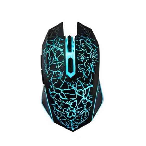 Беспроводная игровая мышка Qukam RGB подсветка USB Charge бесшумная со встроенным аккумулятором Black Запорожье