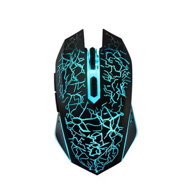 Беспроводная игровая мышка Qukam RGB подсветка USB Charge бесшумная со встроенным аккумулятором Black Запорожье - изображение 1