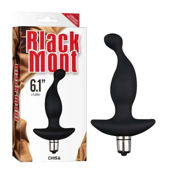 Анальна пробка з віброкулею Chisa Black Mont, чорна Sex Aura Київ