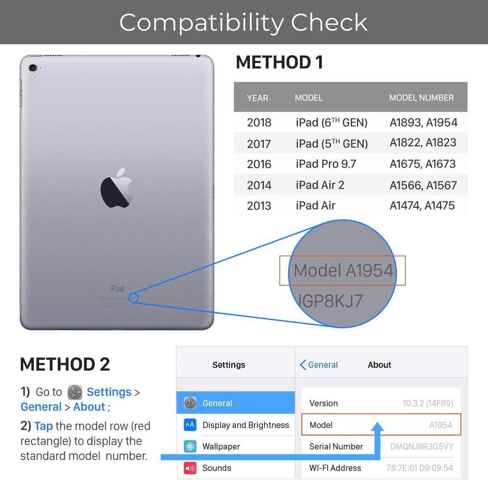 Чехол со съемной клавиатурой Bluetooth JADEMALL iPad 9.7 2018/ iPad 9.7 2017/ iPad Air 2/ iPad Air/ iPad Pro 9.7 Днепр - изображение 4
