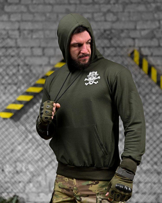 Тактическая худи MAKLIN  ужин олива ДЛ7071 Одесса - изображение 3