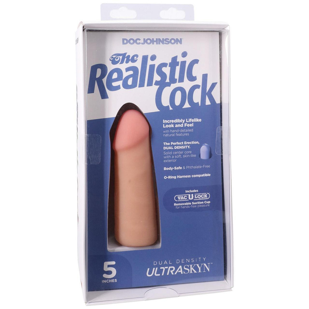 Фалоімітатор Doc Johnson The Realistic Cock ULTRASKYN - 5 Inch Vanilla Sex Aura Київ - фото 8
