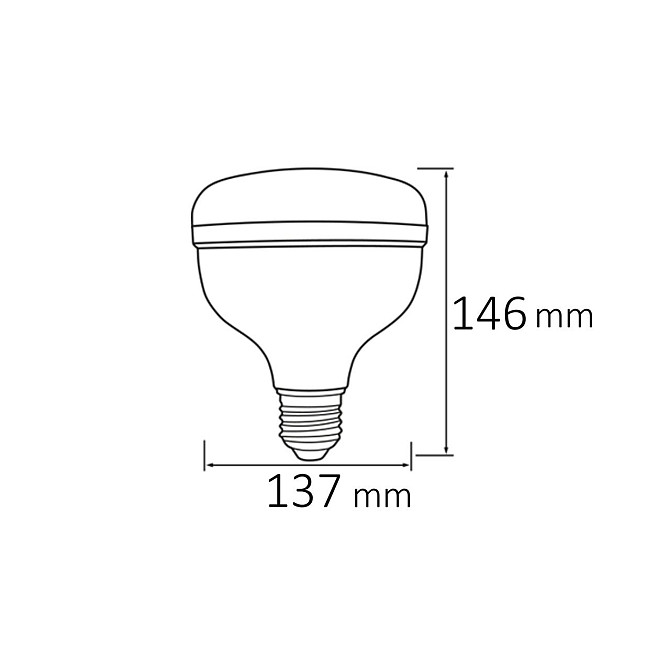 Лампа світлодіодна "CRYSTAL-50" 50W 6400K E27 Київ - фото 2