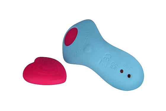 Вібратор у трусики FairyGasm HeartGem blue, на магніті, пульт ДК Sex Aura Київ