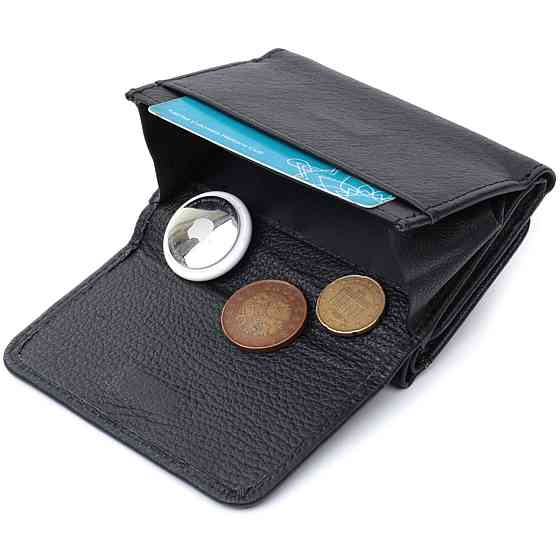 Кошелек для женщин горизонтального формату из натуральной кожи ST Leather 22722 Черный Киев