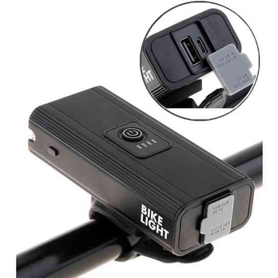 Світло на кермо велосипеда з акумулятором BK-04Pro 2T6, Ліхтар для велосипеда з акумулятором AJ-38 Львів