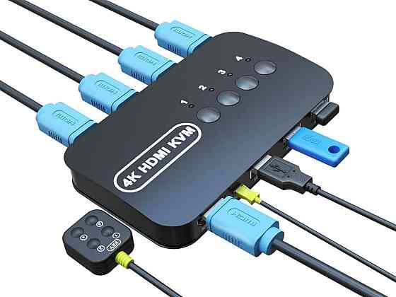 Переключатель KVM 4 порта HDMI для нескольких ПК Киев