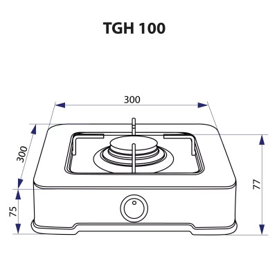 Настільна плита Minola TGH 100 WH Вінниця - фото 5