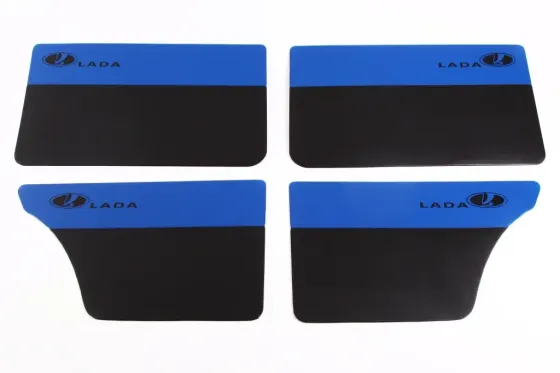 Обивка двери 2106 кожзам Lada черный/синий (4 шт.) Винница