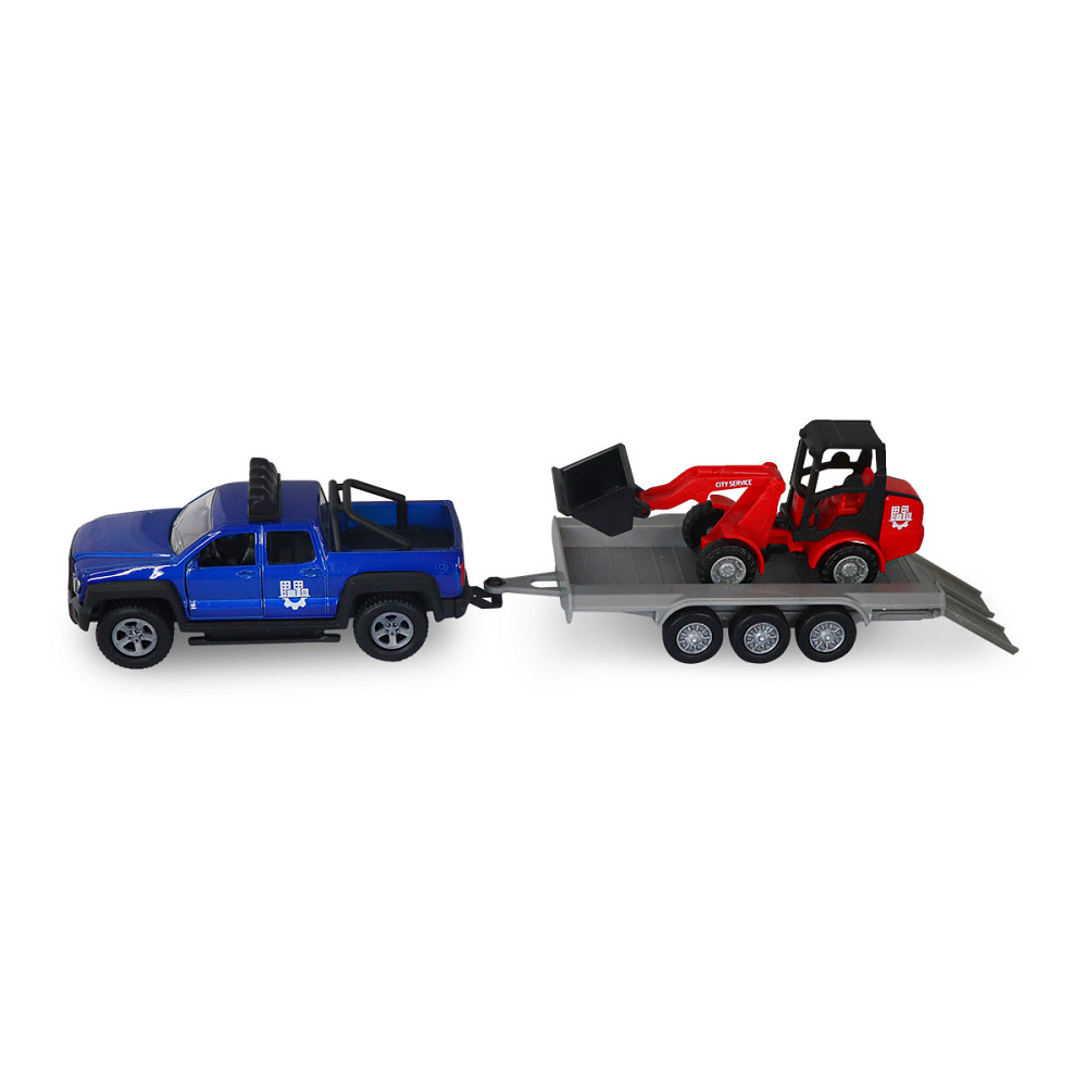 Ігровий набір - Позашляховик з причіпом і навантажувачем (світло, звук) Днепр - изображение 7