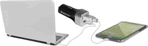 Автозарядка 2xUSB 27W (USB-C + USB-A) UCG-01 5V/5.4A Defender Винница