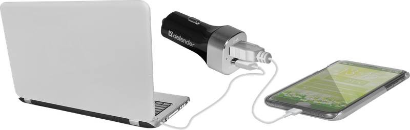 Автозарядка 2xUSB 27W (USB-C + USB-A) UCG-01 5V/5.4A Defender Винница - изображение 4