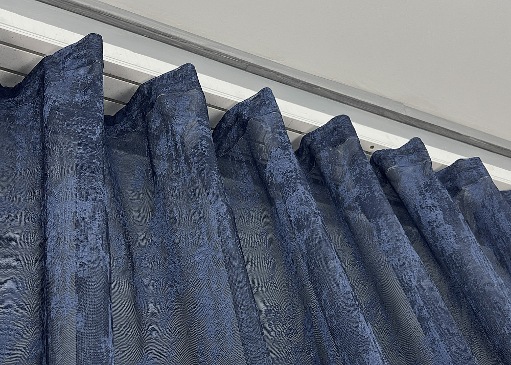 Тюль жакард, колекція "Мармур" колір темно-синій 2039т Київ - фото 8