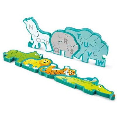 Пазл Hape дерев'яний алфавіт Парад звірів 26 елементів (E1627) Вінниця - фото 2