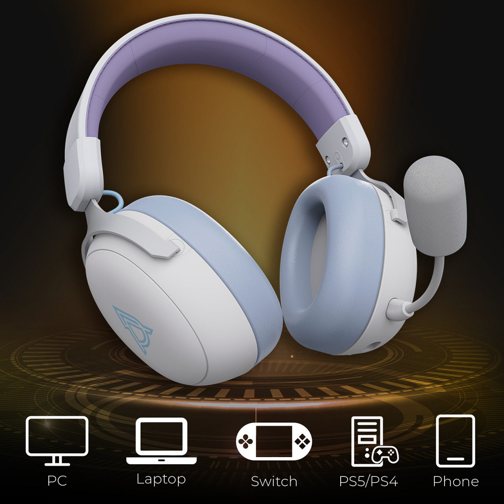 Bluetooth-гарнітура Ajazz AHM08 MAX 3-Mode White (AHM08-MAX-PWB) ( 17374 ) Харків - фото 8