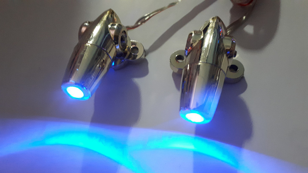 Подсветка 27 2пушечки LED в прикуриват. золото/blue Винница - изображение 1