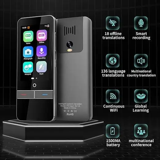 Голосовий перекладач AI Translator F6 Wi-Fi (139 мов) Вінниця - фото 6