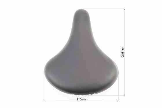 Сидіння ХВЗ 245x210мм, чорне CROSSRIDE BSK-017 Киев