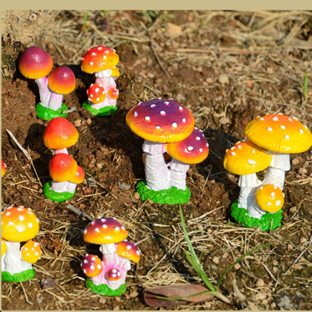 Фигурка Гриб Мухомор из полистоуна 5 х 3 х 2.6 см для мини-сада Одесса - изображение 3