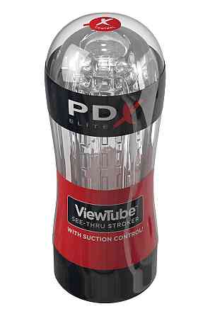 Мастурбатор Pipedream PDX Elite Viewtube See-Thru Stroker прозрачный, 18.5 см Sex Aura Киев