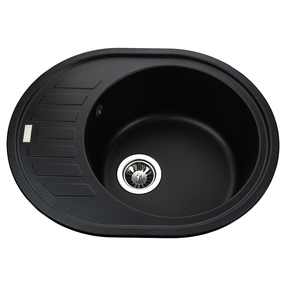 Гранітна мийка Globus Lux ARNO чорний 620х500мм-А0002 Тернопіль - фото 1