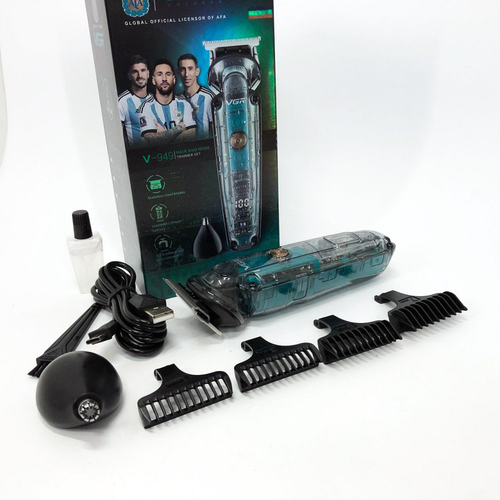 Машинка для стрижки волос с акамулятором VGR, Электрическая машинка с насадкой для бороды WF-79 Львов - изображение 2