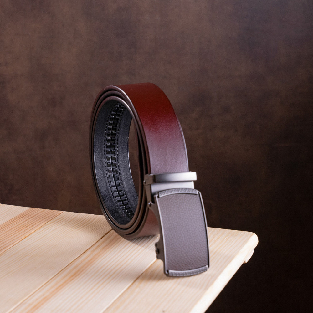 Ремень мужской c пряжкой-автомат Vintage 20339 Коричневый Киев - изображение 1