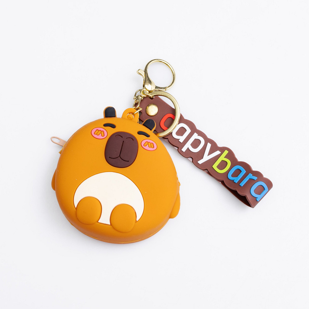 Кошелек-брелок для дітей Капибара з ремінцем Київ - фото 1