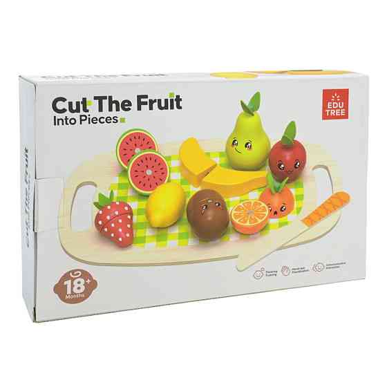 Дитяча дерев’яна іграшка "Фрукти" C9414 фрукти на магнітах, дощечка Вінниця