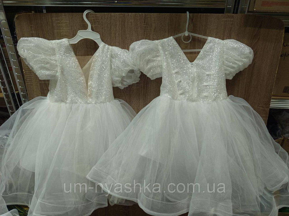 Платье Белое нарядное с блестками для девочки Кривой Рог - изображение 7