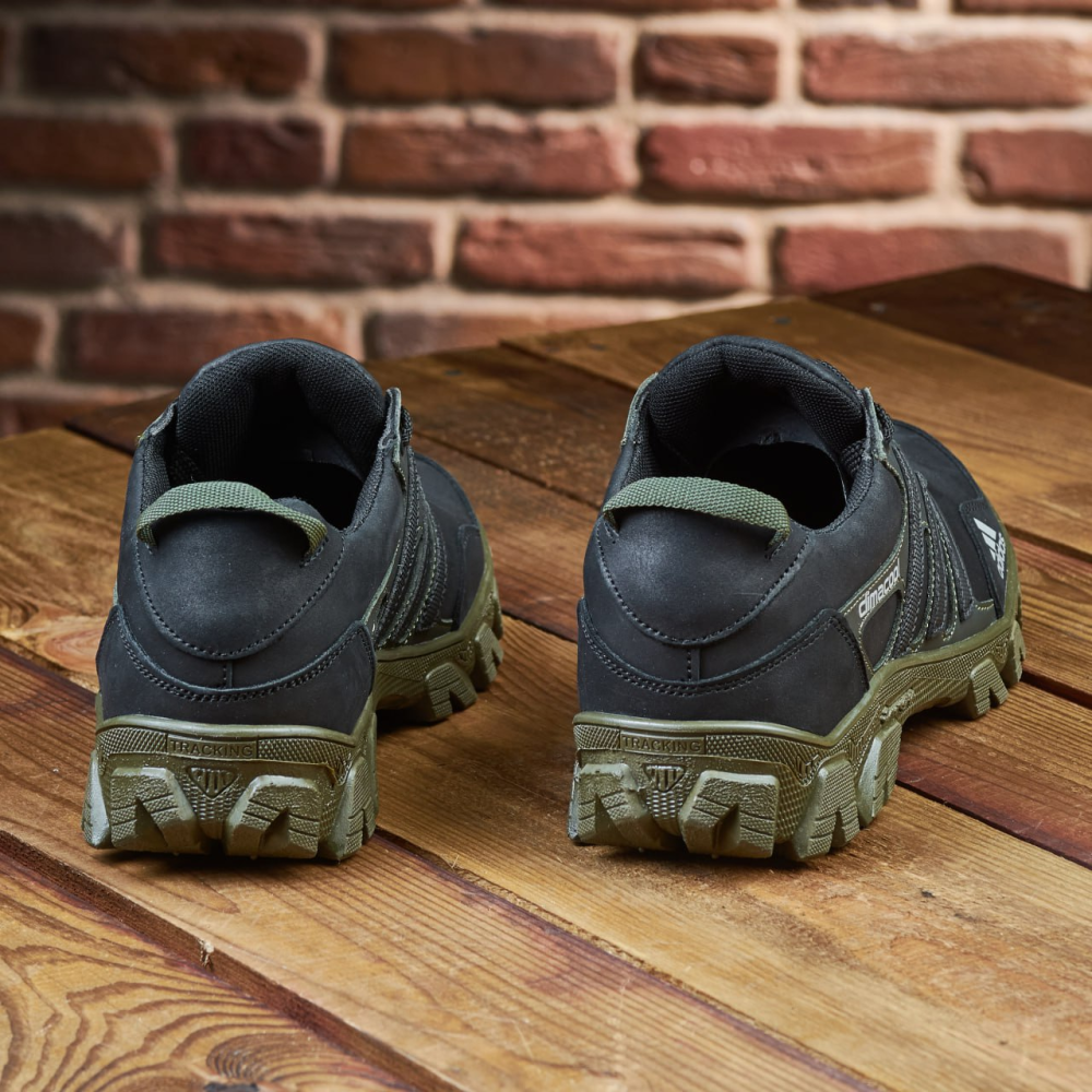 Чоловічі шкіряні кросівки Весна-осінь A 30 ч- Олива Харьков - изображение 7