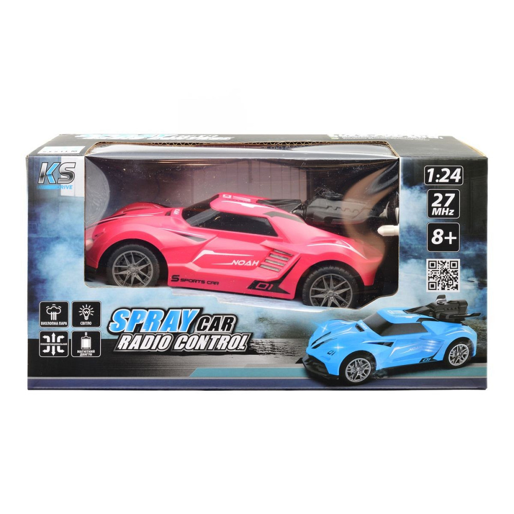 Автомобіль Spray Car на р/к – Sport (рожевий, 1:24, туман) Дніпро - фото 13
