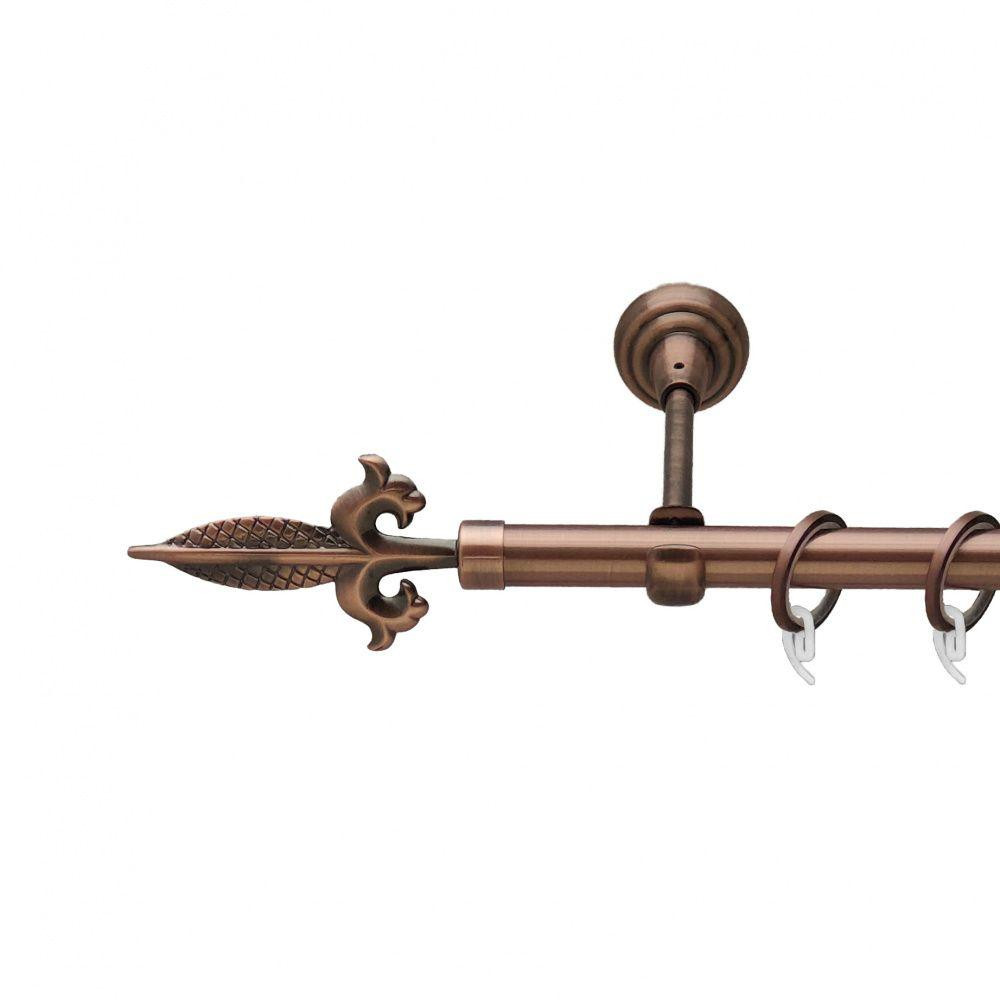 Карниз Orvit Генуя металевий однорядний відкритий гладка труба кільце фасонне металеве  Мідь 19 мм 300 см Львов - изображение 1