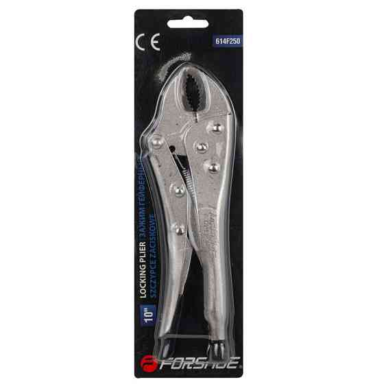 Кліщі з фіксатором з овальними губками 10"-250мм Forsage F-614F250 Одеса