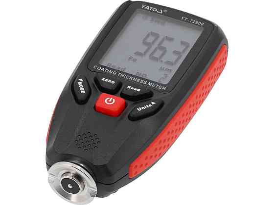 Прилад вимірювальний товщини лако-фарбового покриття цифров YATO 0-1300 мкм, живл від бат 2х1,5В ААА Одеса