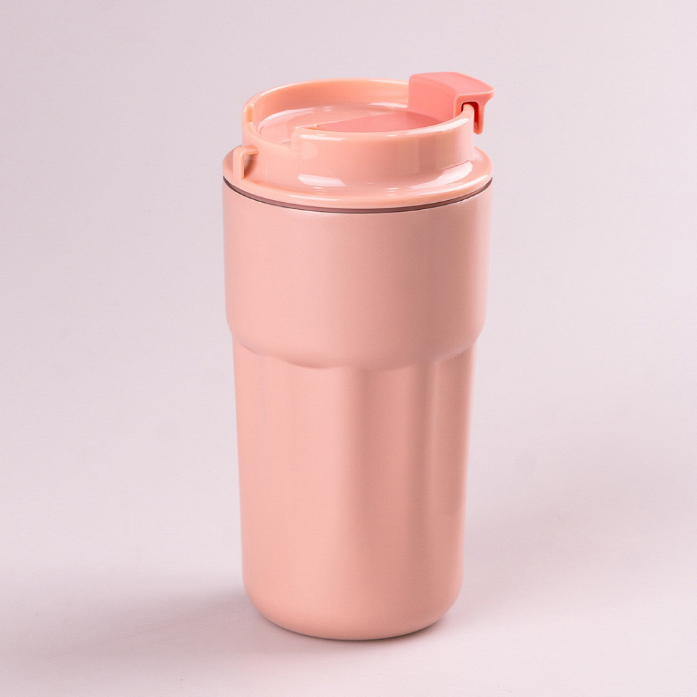 Happy Life Термокружка з нержавіючої сталі 450 мл Рожевий HP153P Київ - фото 2