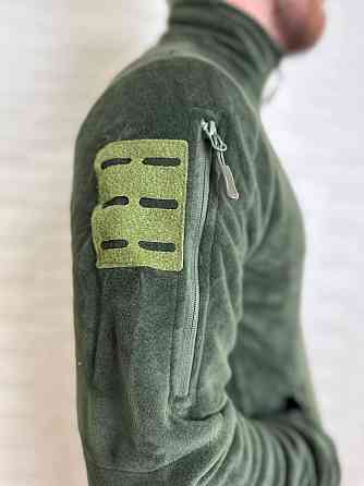 Чоловіча флісова кофта Flas Polar з велкро під шеврони та патчі Зелений, S Вінниця