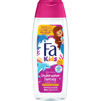 Дитячий гель для душу Fa Kids Русалонька для дівчаток 250 мл (9000100662550) Вінниця - фото 3