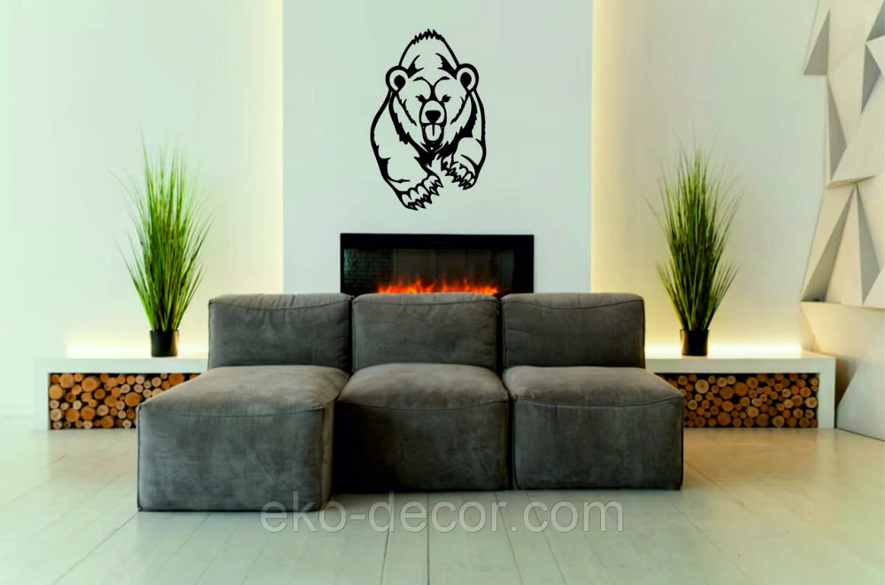 Декоративне настінне Панно «Ведмідь» Декор на стену Київ - фото 4