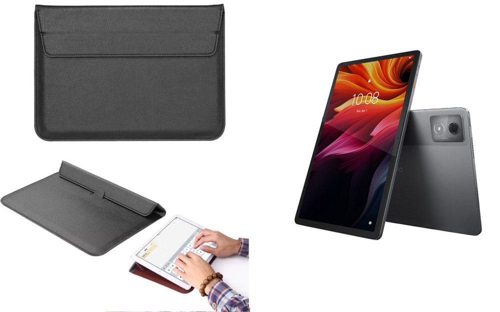 Чохол-конверт VitoCase для Lenovo Tab K11, Tab K11 Plus, з функцією підставки для планшета Чорний Київ - фото 1