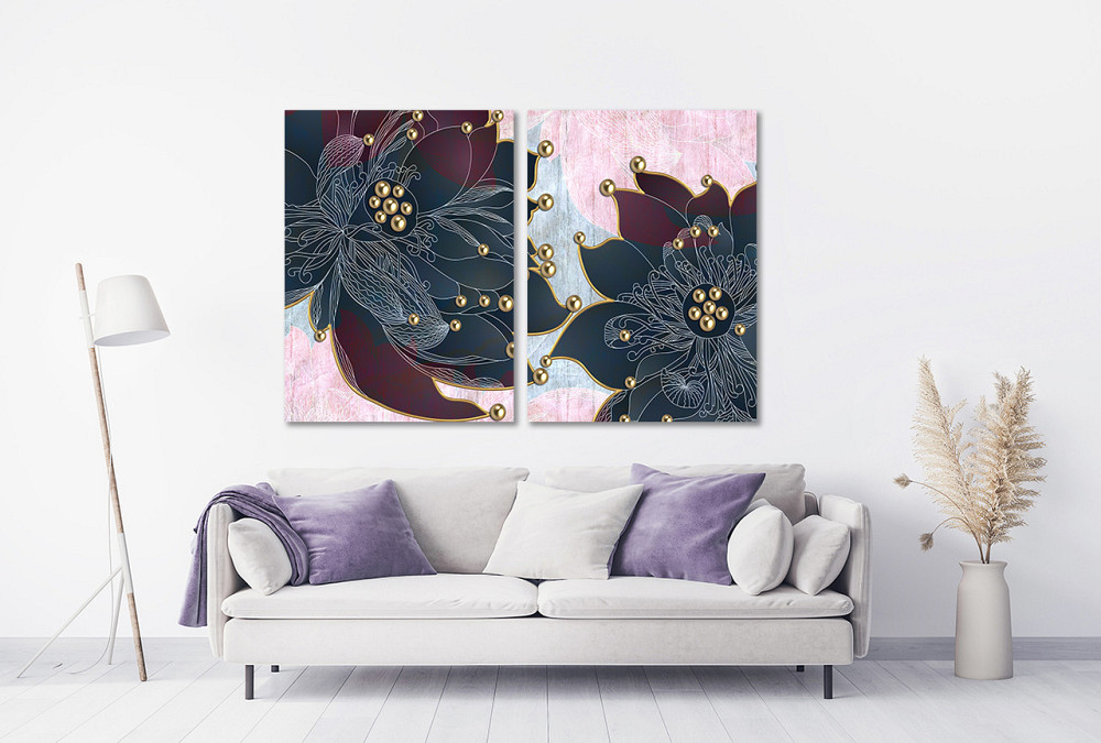 Модульная картина в гостиную / спальню   Квітка TLV-2_070 120х170 см Київ - фото 2