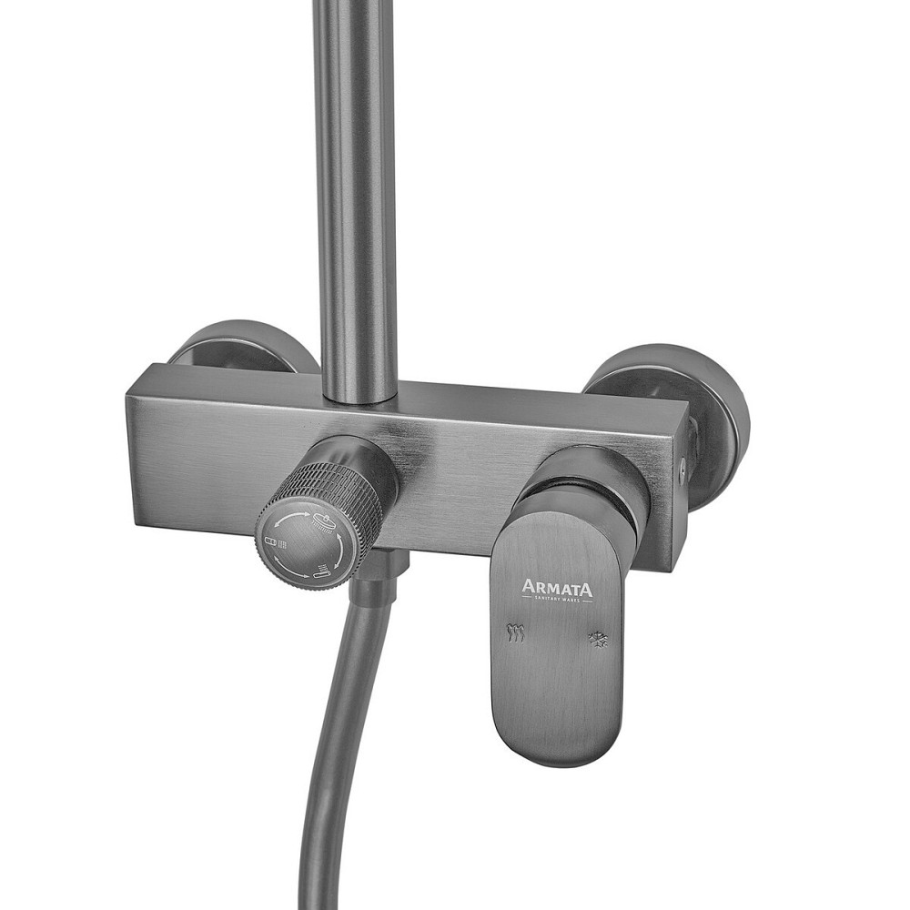 Душова колонна з алюмінію Armata BCD-009-J з 3 режимами та змішувачем (CH6556) Харків - фото 2