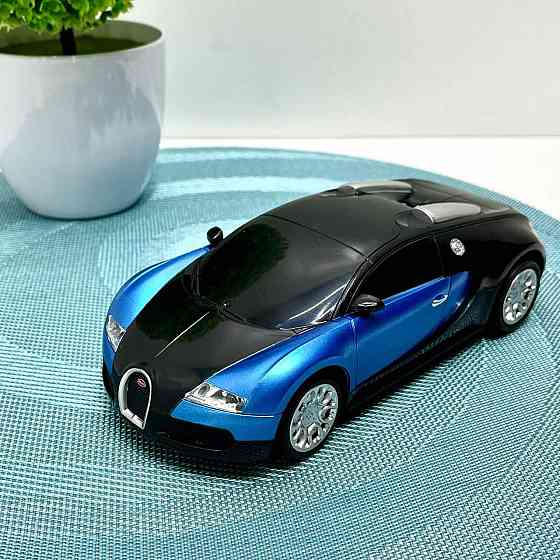Машинка bugatti veyron на радіокеруванні Автосвіт масштаб 1:18 Чорна з блакитним (AR-2319) Чернігів