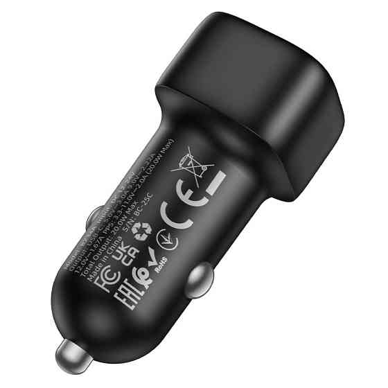 Автомобильное зарядное устройство BOROFONE BZ34A Cloud single port PD20W car charger Black Одесса