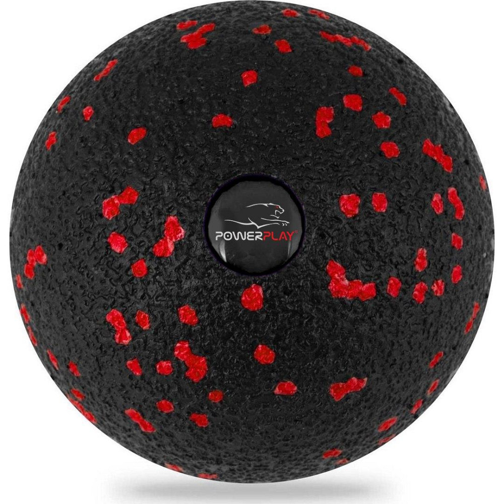 Масажний м'яч PowerPlay PP-4350 Epp Massage Ball (d8) Чорно/Червоний Кам'янське - фото 1