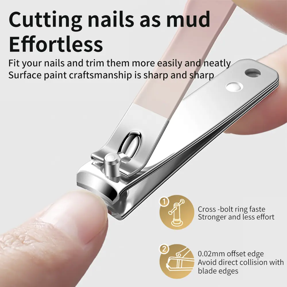 Маникюрный педикюрный подарочный набор для женщин и мужчин 7 предметов по уходу за ногтями розовый Белая Церковь - изображение 3