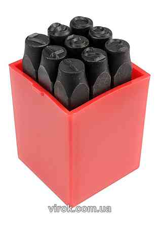 Трафарети цифрові YATO, кпл. 9 шт,h-8 мм  [18] Одеса