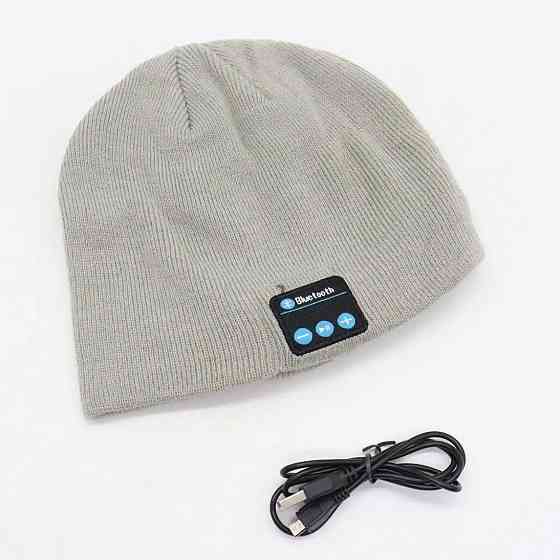 Портативная колонка ШАПКА с bluetooth наушниками SPS Hat BT True. Цвет: серый WA-12 Львов