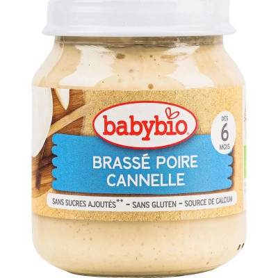 Детское пюре BabyBio Органическое на основе коровьего молока с грушей и корицей 130 г (51086) Винница - изображение 1